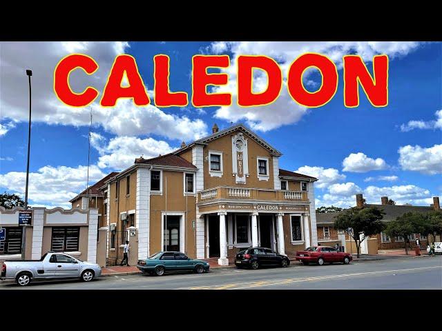 Driving through Caledon - a small town in Western Cape, South Africa