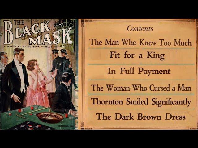 Collection of Six Short Detective & Mystery Stories | The Black Mask 1921