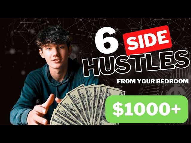 6 Side Hustles to Start From Your Bedroom // Make $1000 a Month