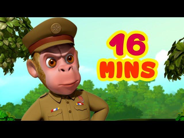 Bandar Mama Ban Gaye Jungle Ke Police and More Bandar Mama Songs | Hindi Rhymes | Infobells