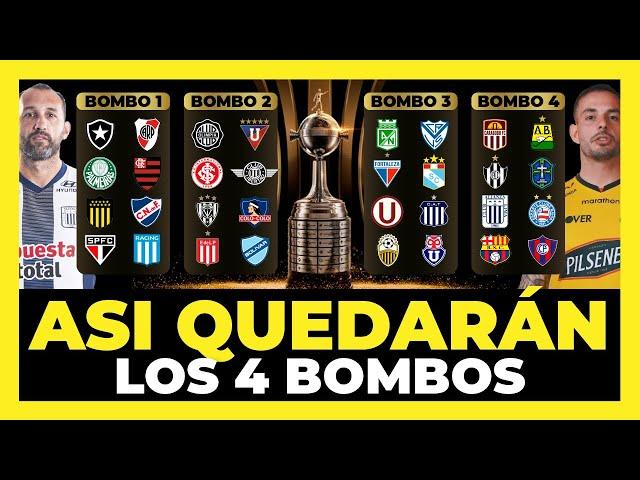 Así quedarían los Bombos Fase de Grupos Copa Libertadores 2025
