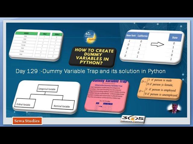 Day 129  Dummy Variable Trap and its solution Using Python