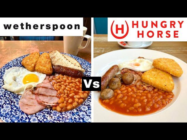 Full English Breakfast - Wetherspoons vs Hungry Horse - Who Wins?