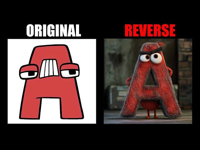 Reverse Alphabet Lore But In Red Bird (A-Z...) - Alphabet Lore Meme Animation - TD Rainbow