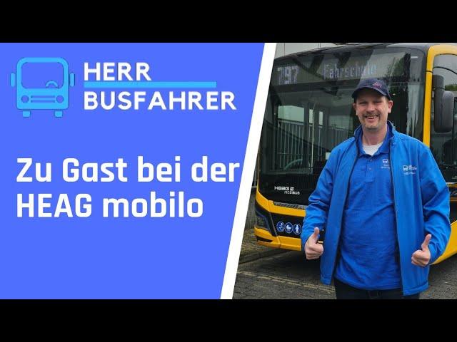 Ziel 100% E-Mobilität in Darmstadt: Herr Busfahrer zu Gast bei der HEAG Mobilo #herrbusfahrer