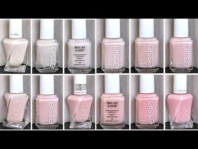 ESSIE Sheer Shades [NON-STREAKY!] LIVE SWATCH on RIDGY NAILS!