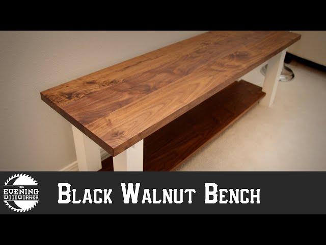 DIY Black Walnut Bench | Evening Woodworker