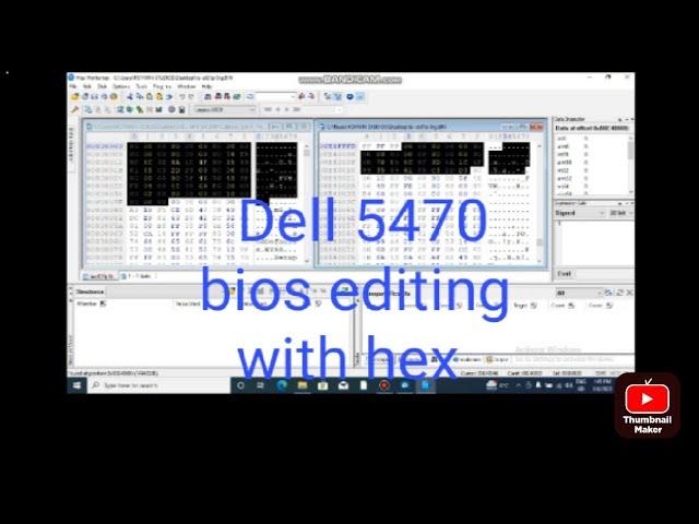 Dell Latitude 5470 bios editing with hex and uefi tool