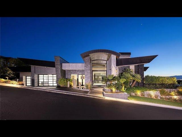 Las Vegas Modern Custom Estate with Spectacular Strip and Mountain Views for $6,995,000