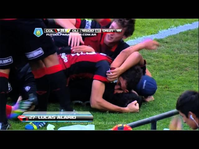 Gol de Alario. Colón 2 - Olimpo 1. Fecha 19. Torneo Final 2014. FPT