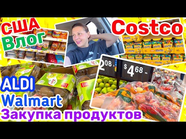 США Влог Большая Закупка Продуктов в WALMART COSTCO ALDI Семейный Влог Big family USA VLOG