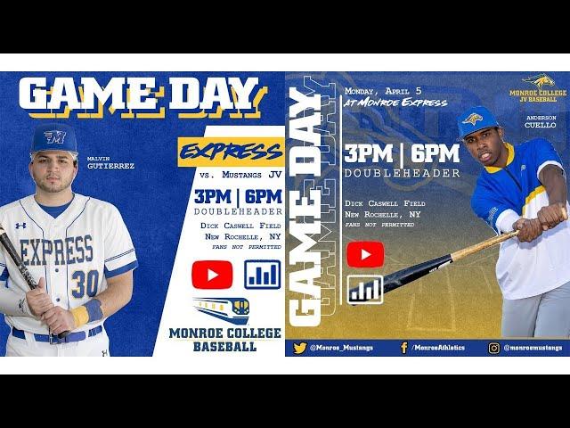 Monroe Express Baseball vs. Monroe Mustangs JV Baseball (Game 2)