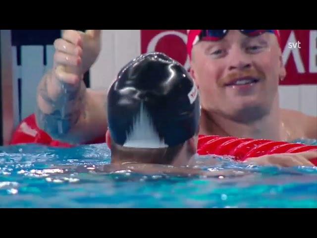 Nik Fink, Martinenghi and Peaty 100m breaststroke Doha 2024