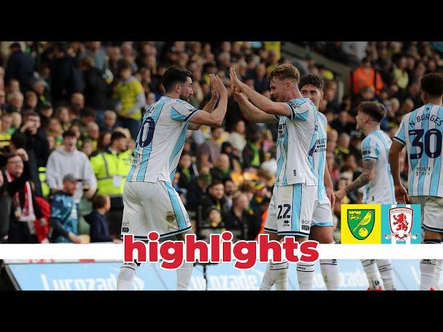 Match Highlights | Norwich 3 Boro 3 | Matchday 12