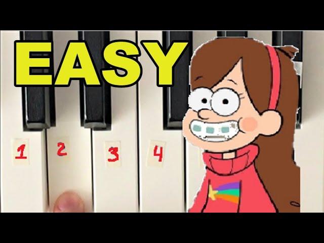 Gravity Falls - EASY Tutorial (Opening Theme)