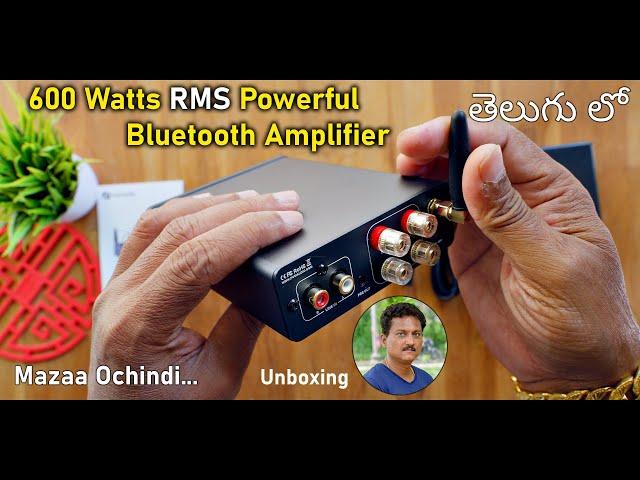 Fosi Audio 600 Watts RMS Powerful BT Stereo Amplifier  Unboxing in Telugu...