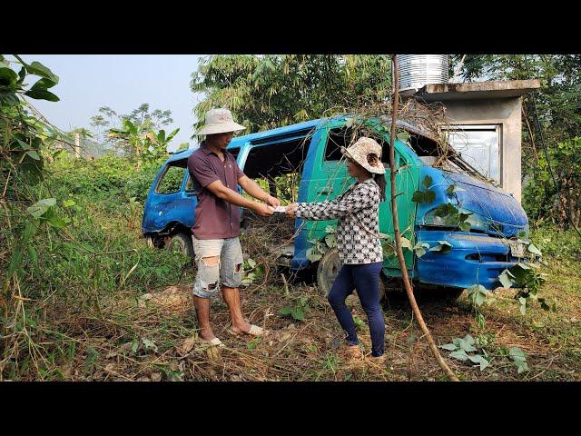 I bought a badly damaged 16 seater used car and will refurbish it to help people in the village