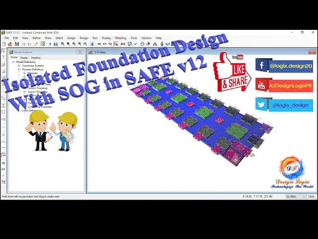 ISOLATED FOUNDATION WITH SOG in SAFE v12 by Design Logix