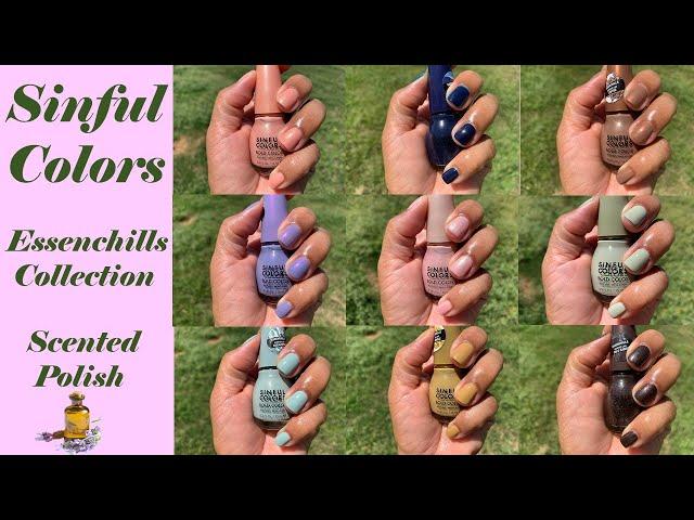 Sinful Colors Essenchills Scented Polish Collection Review - Live Swatches!