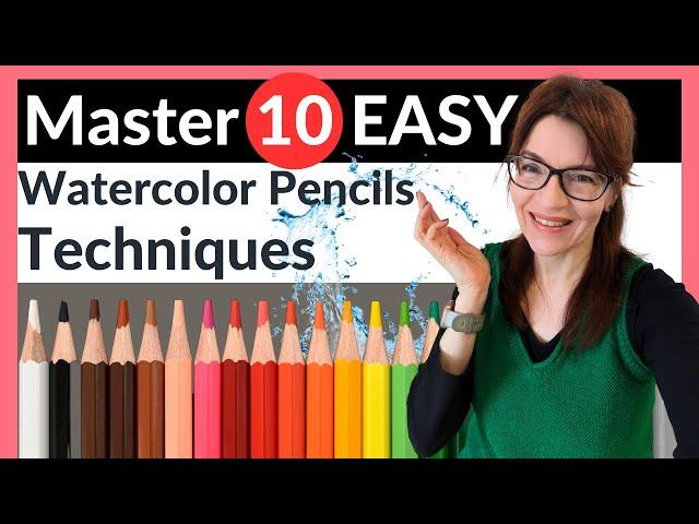 Watercolor Pencils For Beginners (Master these 10 EASY Techniques Today!)