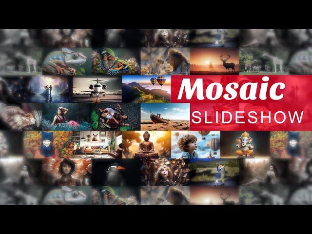 Mosaic slideshow after effects tutorial | after effects slideshow tutorial | After effects tutorial