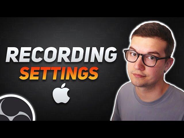 BEST OBS Recording SETTINGS on Mac 2024 (NO LAG)