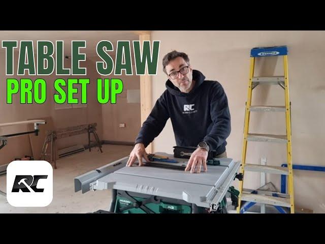 Table Saw set up for first use