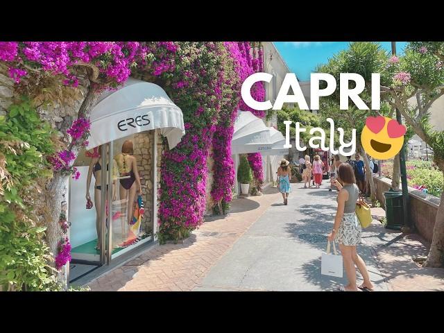 Capri, Italy    The Most Elegant and Luxurious Island  Walking Tour 4K HDR