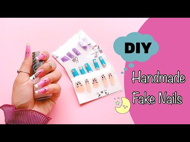 DIY: How to make Fake Nails from Straws / Handmade Nails Set / #Strong Method 