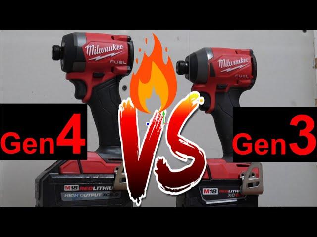 NEW KING! Milwaukee Gen 4 Impact Driver (2953)  VS  Milwaukee Gen 3 Impact Driver (2853)