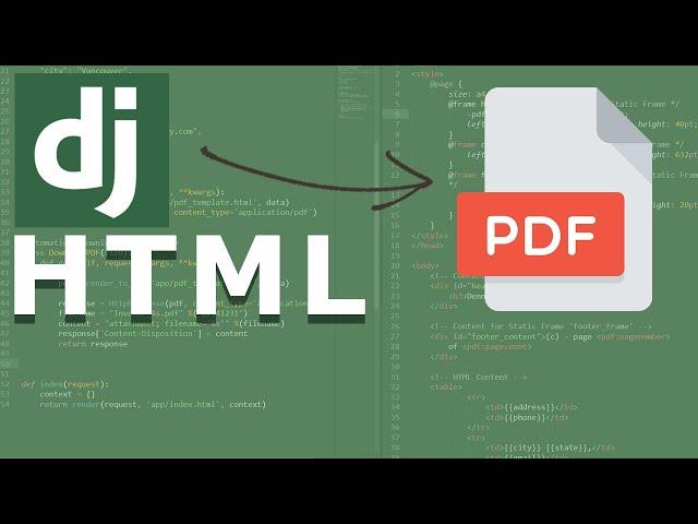 Django Render HTML to PDF | Introduction