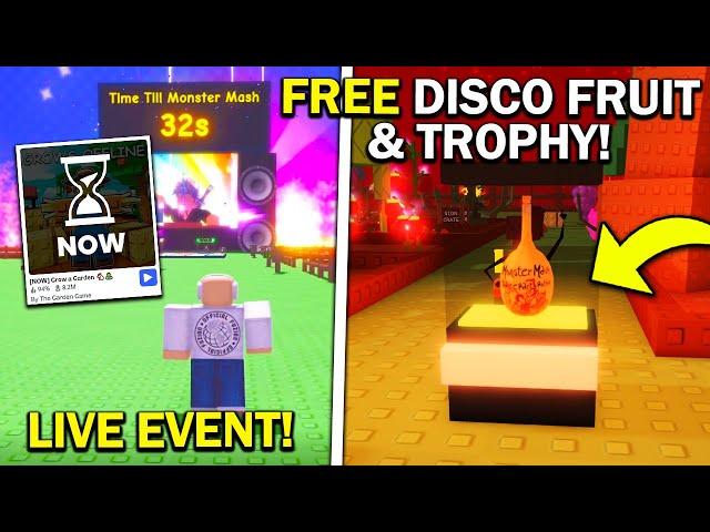 MONSTER MASH EVENT & FREE TROPHY!! in Grow a Garden ROBLOX