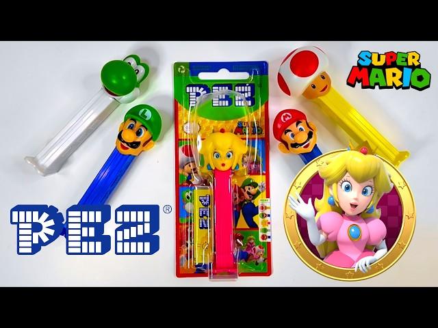 PEZ Princess Peach (Super Mario Bros) Candy Dispenser Unboxing