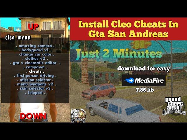 How To Install Cleo Mod In Gta San Andreas | Script Cheats Menu In Gta Sa Android | Gta San Andreas