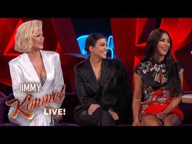 Jimmy Kimmel Interviews Kim, Kourtney & Khloé Kardashian in Las Vegas