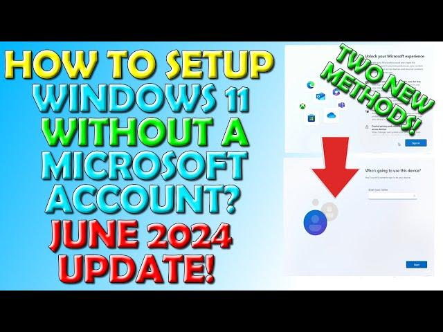 How To Setup Windows 11 Without a Microsoft Account June 2024 - See below for updated method!