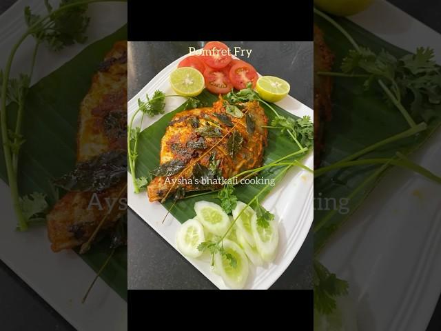 Pomfret Fry // Fish Fry Recipe // Sea Food // Meen Fry