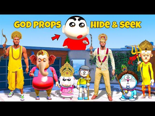 Shinchan & Franklin Playing Tamil God Prop Hide and Seek in GTA 5