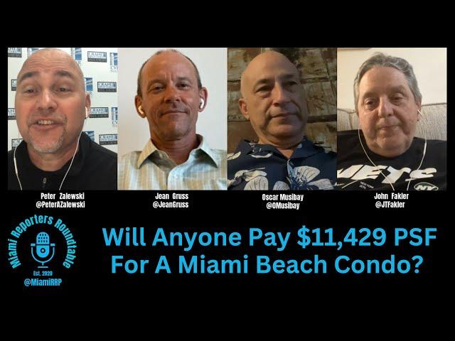 Will Anyone Pay $11,429 PSF For A Miami Beach Condo?