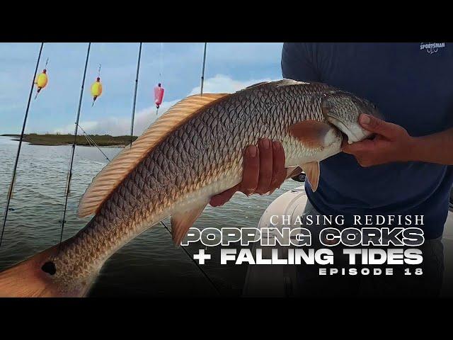 Catching Redfish: Popping Corks on Falling Tides | Landed Fishing EP18