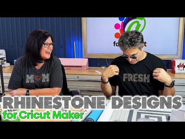 Creating Rhinestone Designs in Silhouette Studio Business Edition then Cutting with Cricut