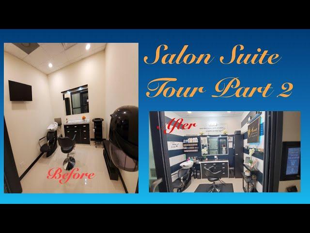 CHEAP SALON SUITE DECOR.  SALON SUITE TOUR (part 2)