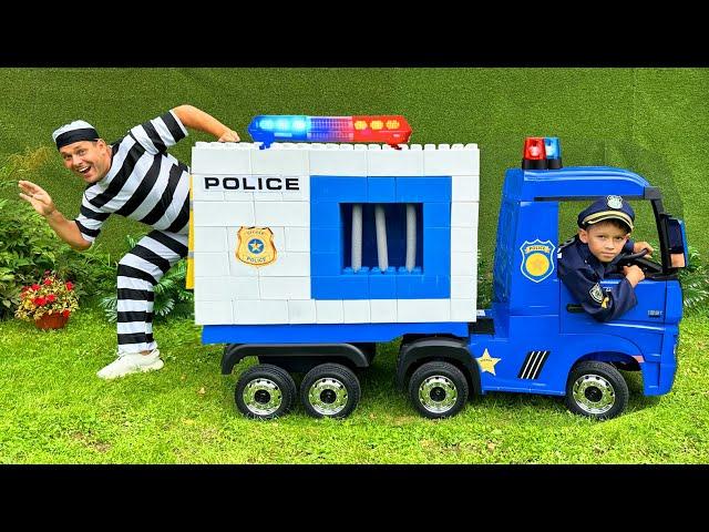 Max playing in His Own Police office + More Police Adventure Stories