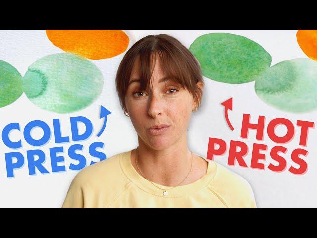 Differences between cold press and hot press watercolor paper...