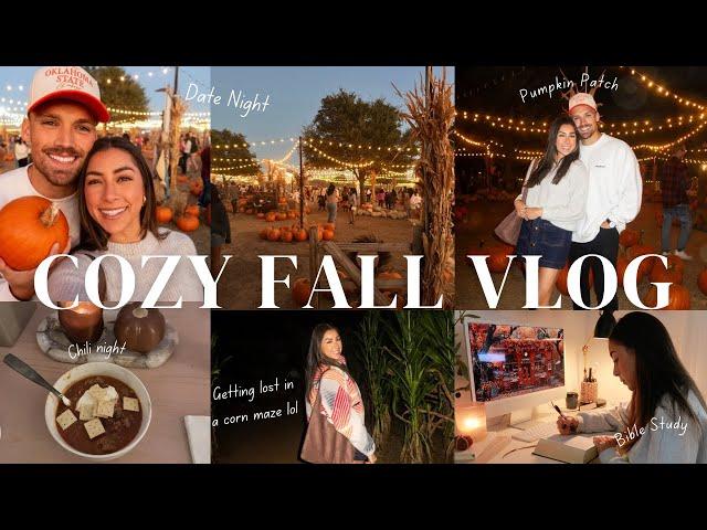 Cozy Fall Day in My Life: Pumpkin Patch, Chili Night, Workout, Bible Study, & More!!