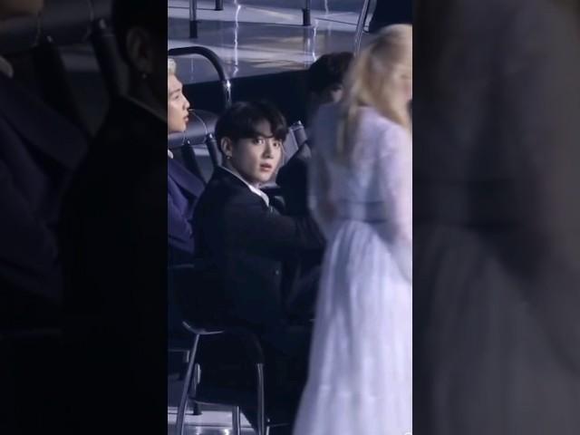 Jungkook is looking at nancy, so cute  #bts #viral #btsarmy #jk #nancy #shorts #trending