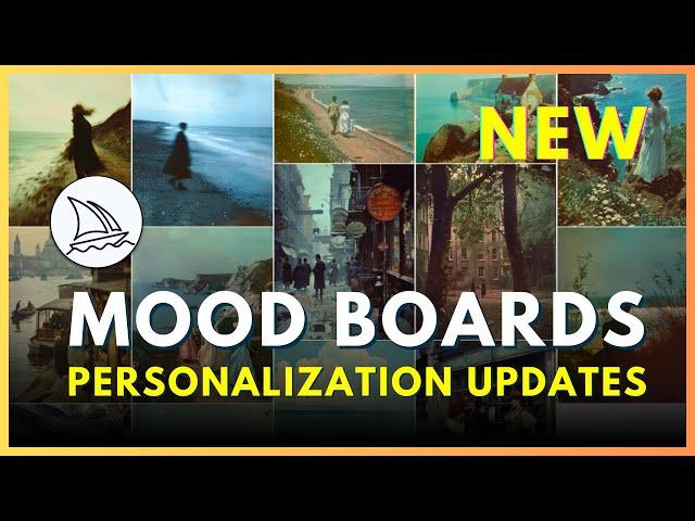 NEW Midjourney Moodboards & Personalization Update Guide | Create Custom Styles | Midjourney Tips