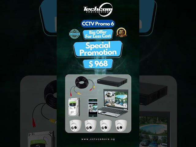 CCTV Promo 6 | Techcom Engineering Pte. Ltd #cctvcamerasingapore #cctvpromo #specialporomotion #cctv