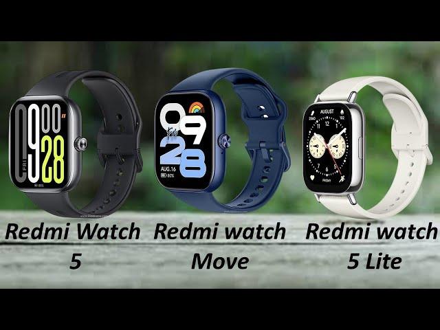 xiaomi Redmi Watch 5 vs Redmi Watch Move vs Redmi Watch 5 Lite Review
