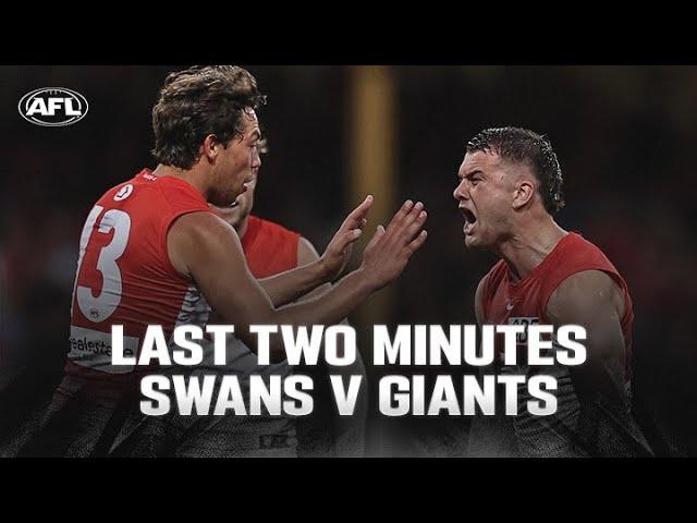 Last Two Minutes: Sydney Swans v GWS Giants | Qualifying Final | AFL